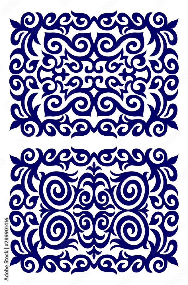Fototapeta premium abstract background with floral elements