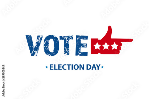 2020 Vote in USA american president banner