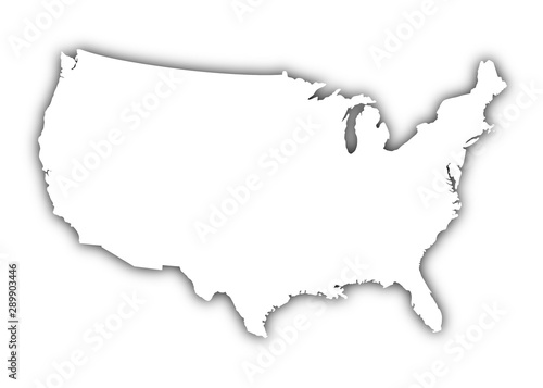 map of united states of america