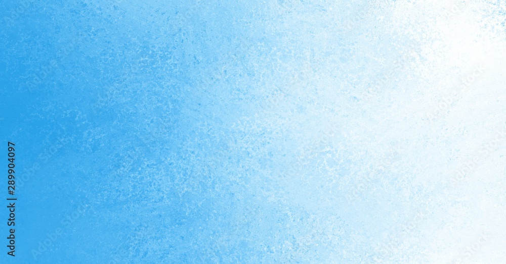 blue and white gradient background colors with old paint texture in blank abstract design