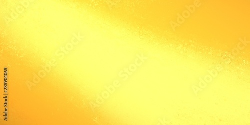 Bold bright yellow streak of light in diagonal down spotlight design on orange textured background in abstract illustration