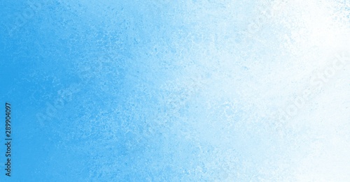blue and white gradient background colors with old paint texture in blank abstract design