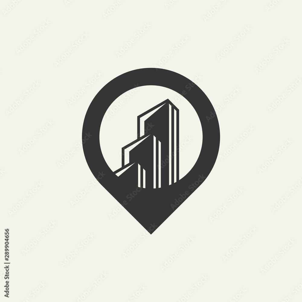sign building symbol logo - design vector illustration of a light background sign building symbol logo - design vector illustration of a light background