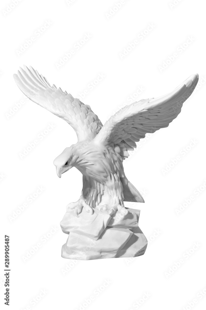 Obraz premium statue of an eagle on a white background