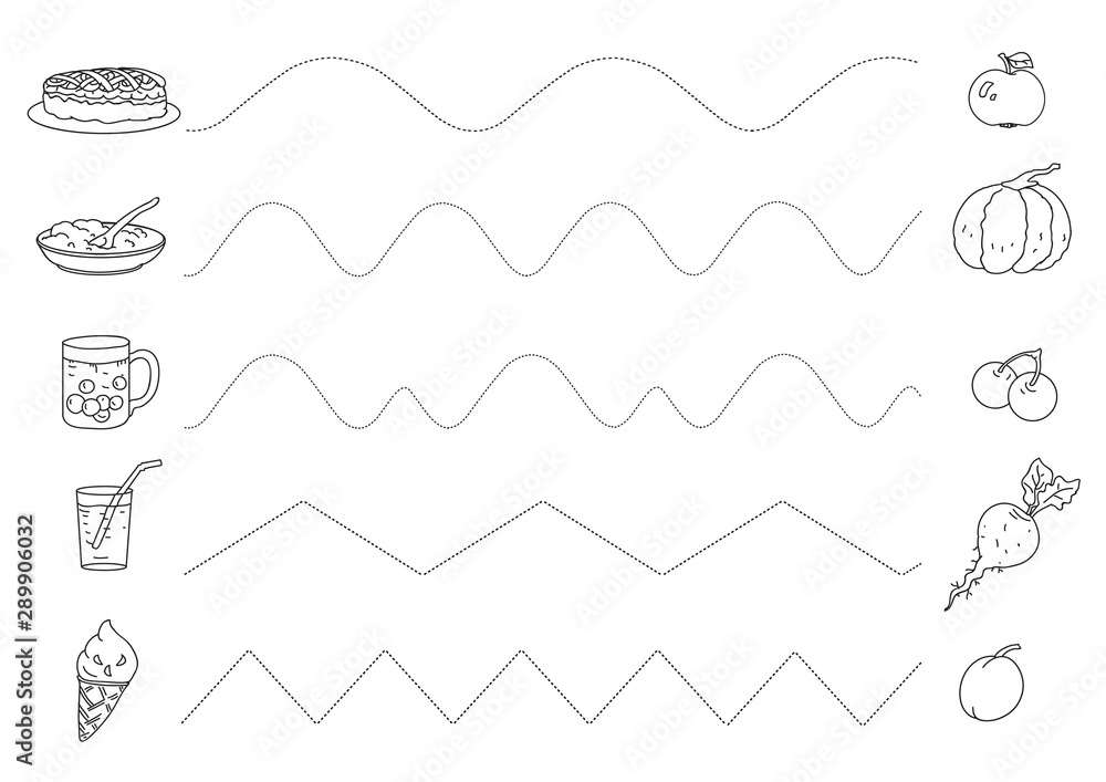 school worksheets preschool worksheets elementary schools kids education preschool pencil control skill sheets stock vector adobe stock