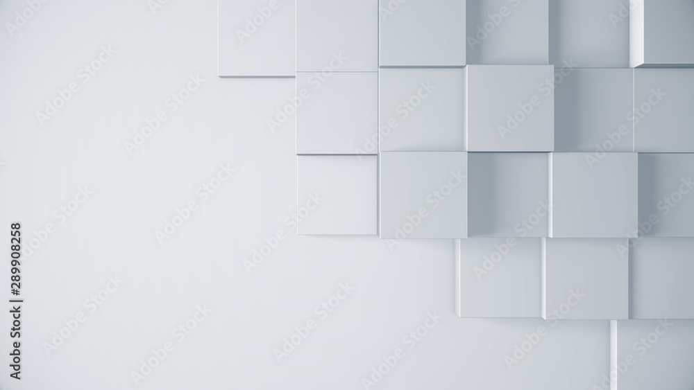 Title screen concept. Abstract background with cubes on the surface. Clean and modern pattern for business slide. 3d illustration. Title screen concept. Abstract background with cubes on the surface. Clean and modern pattern for business slide. 3d illustration.