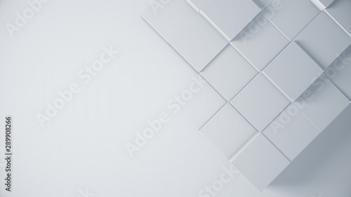 Abstract background with cubes. Title sreen concept for business slides. Clean and simple pattern for corporate template. 3d illustration render. 
