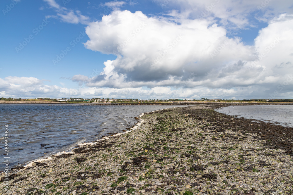 Low tide path between Hare Island and Ballyloughane Beach Low tide path between Hare Island and Ballyloughane Beach