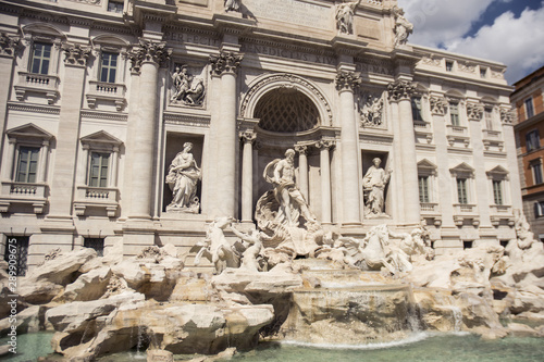 Fontana di Trevi Rome statues and water falling