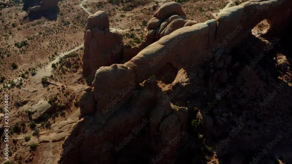 Beautiful vibrant view of The Windows arches in Moab located in Southern Utah, USA. Beautiful vibrant view of The Windows arches in Moab located in Southern Utah, USA.