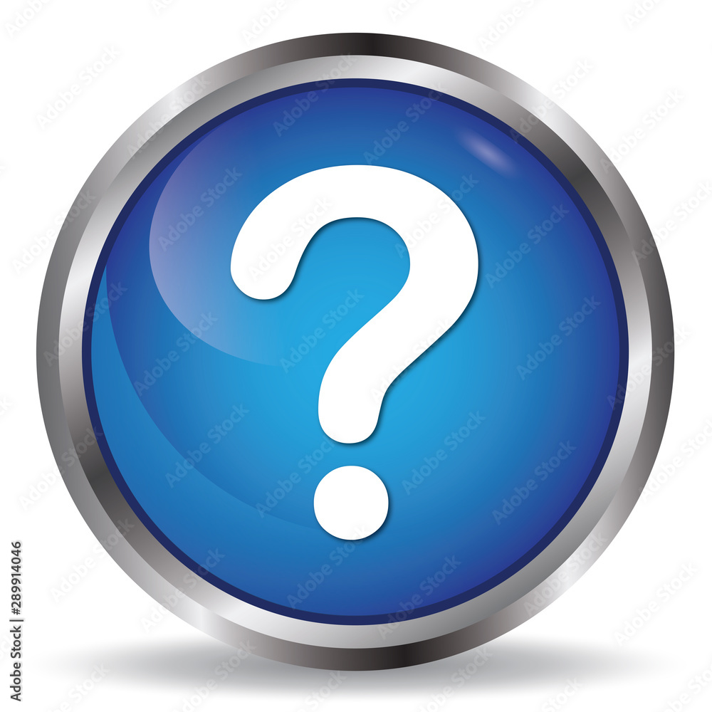 Question mark icon blue glossy round buttons Question mark icon blue glossy round buttons