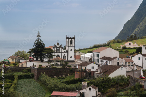 Village, nature and ocean, Azores Islands