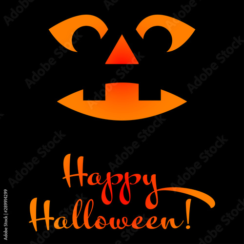Banner with pumpkin, invitation vector element. Invitation card set. Horror halloween background with pumpkin. Halloween party spooky design element. Vector decoration design. Celebrate card template.