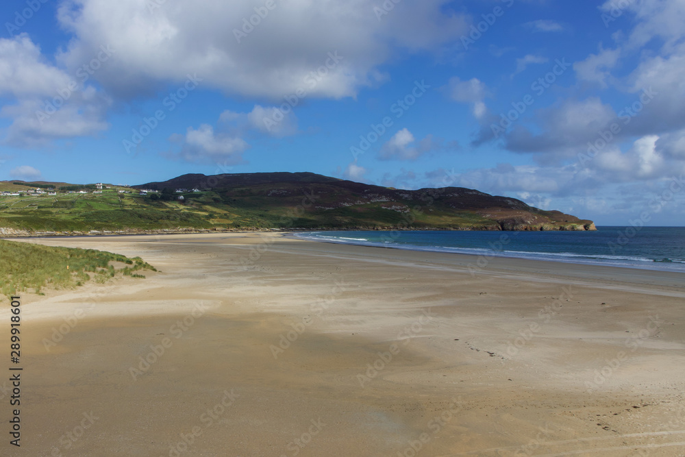 Beautiful Blue Flag Beach, Killahoey Strand near Dunfanaghy, Donegal, Ireland