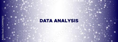 Digital Particles. Blue Technology Background. 