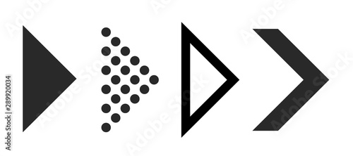 Fotografie Flat arrows for interface