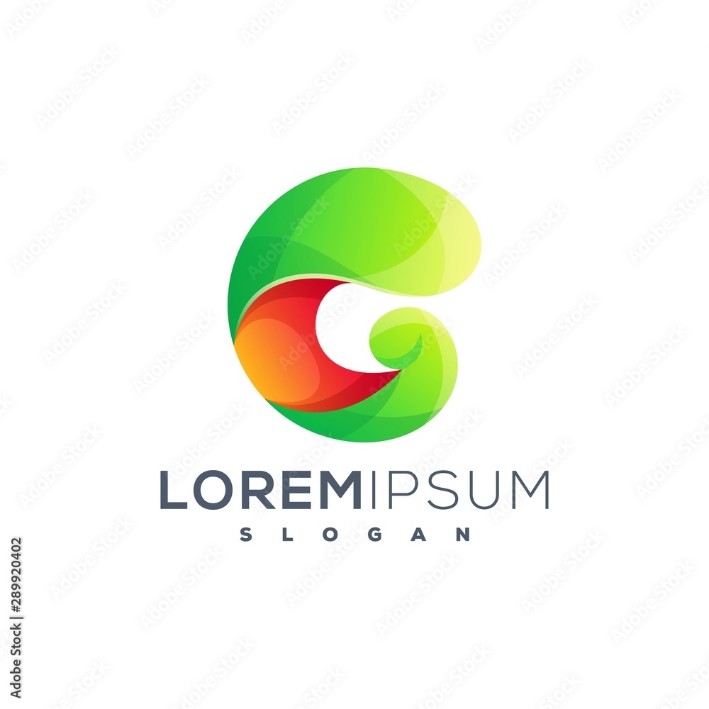 Fototapeta premium colorful G logo design ready to use