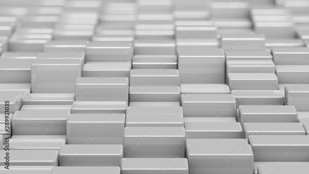 Grid of white cubes. Medium shot. 3D computer generated background image. Grid of white cubes. Medium shot. 3D computer generated background image.