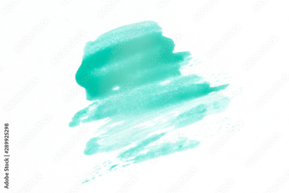 Abstract texture of mint paint on paper. Brush and paint texture. Abstract texture of mint paint on paper. Brush and paint texture.