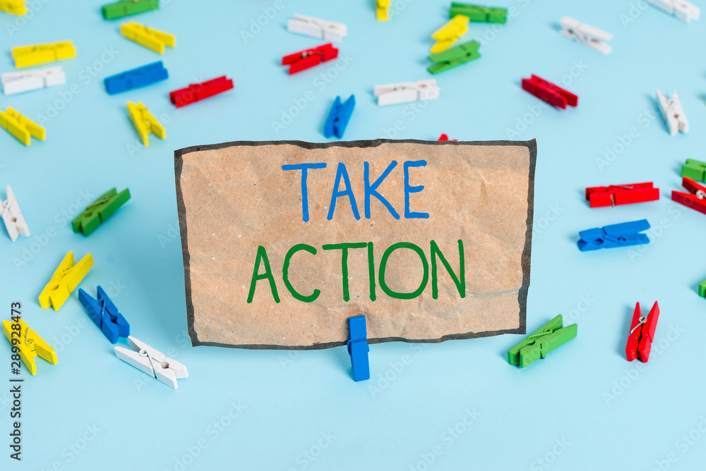 Handwriting text writing Take Action. Conceptual photo to do somethingoract in order to get a particular result Colored clothespin papers empty reminder blue floor background office pin Handwriting text writing Take Action. Conceptual photo to do somethingoract in order to get a particular result Colored clothespin papers empty reminder blue floor background office pin
