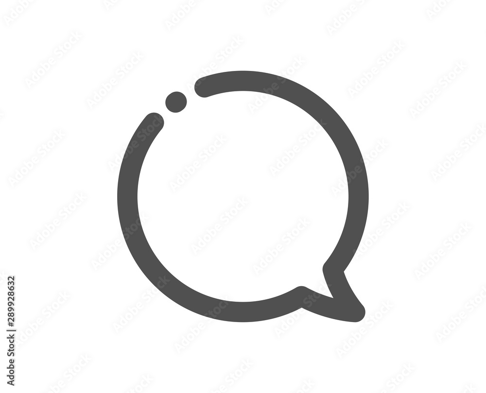 Chat sign. Speech bubble icon. Social media message symbol. Classic flat style. Simple speech bubble icon. Vector Chat sign. Speech bubble icon. Social media message symbol. Classic flat style. Simple speech bubble icon. Vector