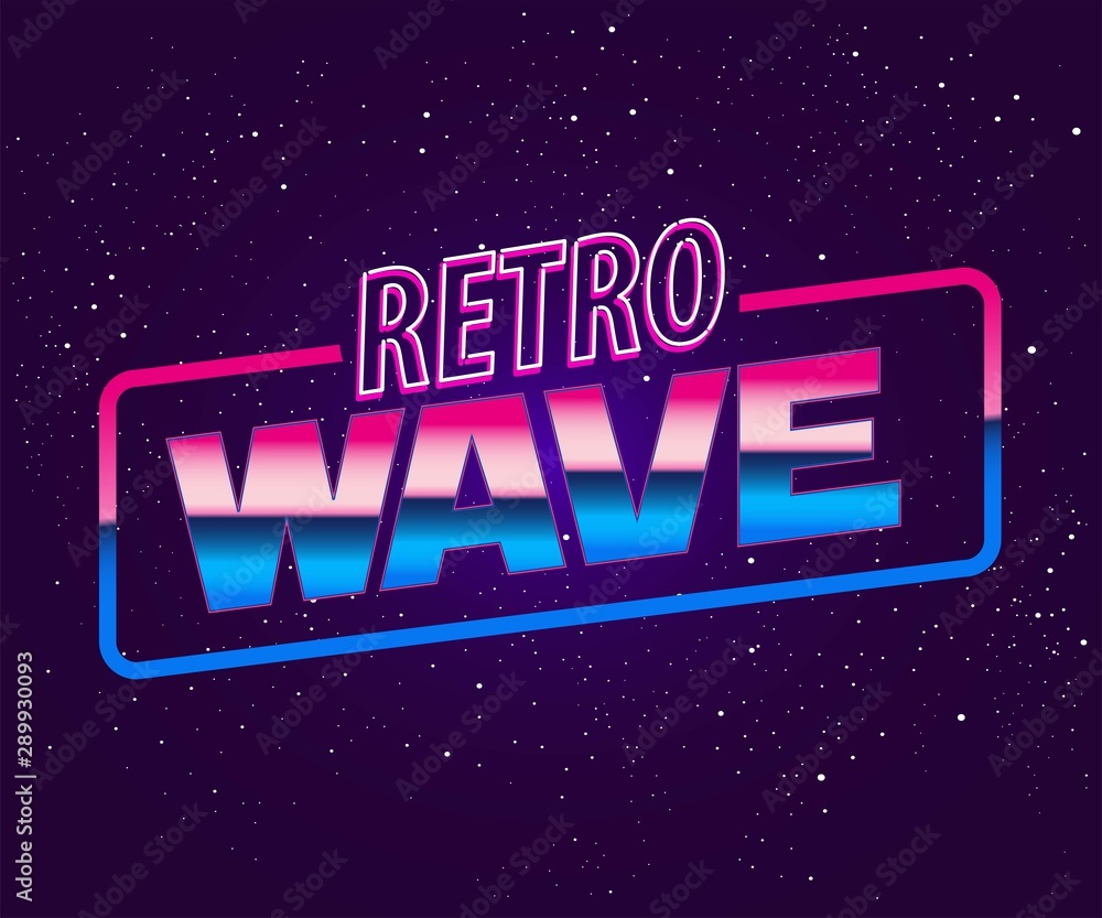Retro future, slogan give me back 80's, futuristic landscape, mountains. Sci-Fi Background. 80s Party Background. Retro Wave music album cover template with sun, space, mountains