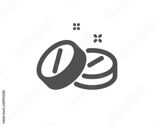 Medicine drugs sign. Medical tablet icon. Pharmacy medication symbol. Classic flat style. Simple medical tablet icon. Vector