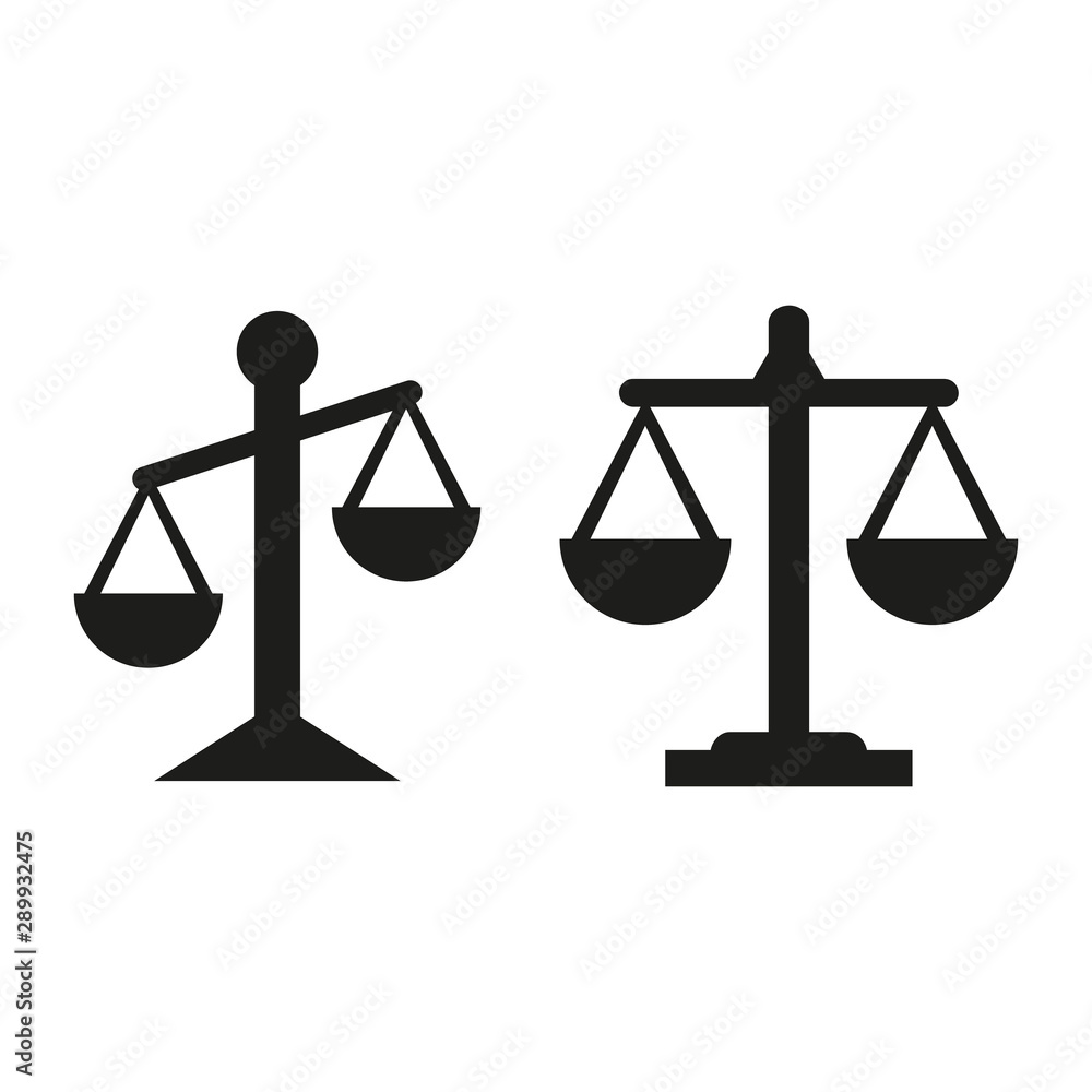 Scales icons on white background. Scales icons on white background.