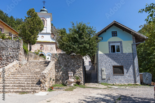 Medieval Vitovnica Monastery near town of Petrovac, Serbia photo