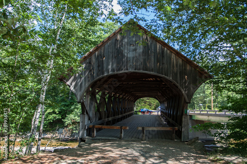 Canvas Print Sunday River Covered Bridge, Bethel, Maine