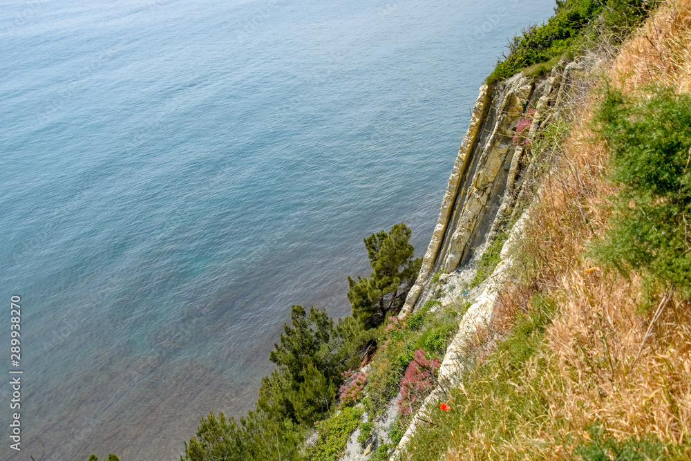 Obraz premium Seascape, view from the cliff, Tsemes bay