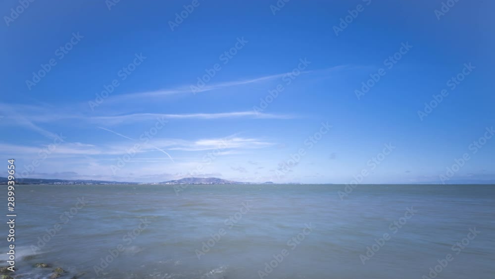 Time Lapse of the San Francisco Bay Area With the Airport and Downtown Skyline in the background Time Lapse of the San Francisco Bay Area With the Airport and Downtown Skyline in the background