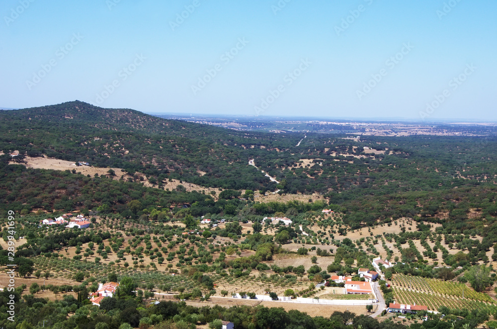 landscape near Evoramonte village, south of Portugal