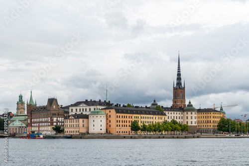 Panorama of Gamla Stan island in Stockholm