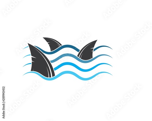 shark fin icon vector illustration