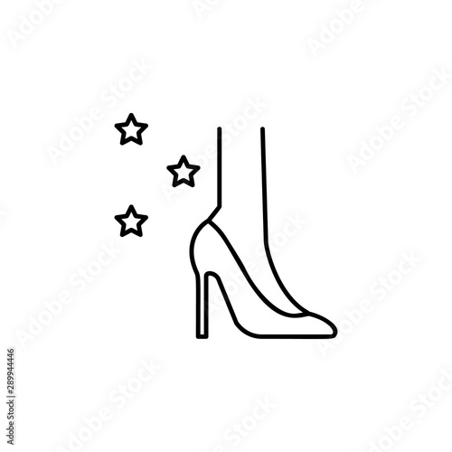 Cinderella, shoe icon. Element of fairy Tale icon