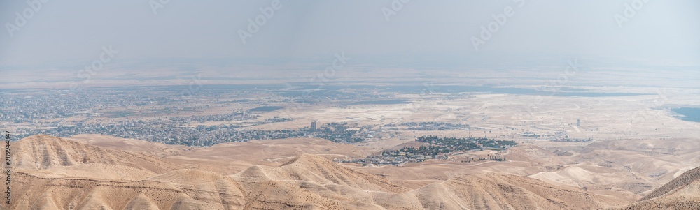 Aerial View of the City of Jericho in the Jordan Valley