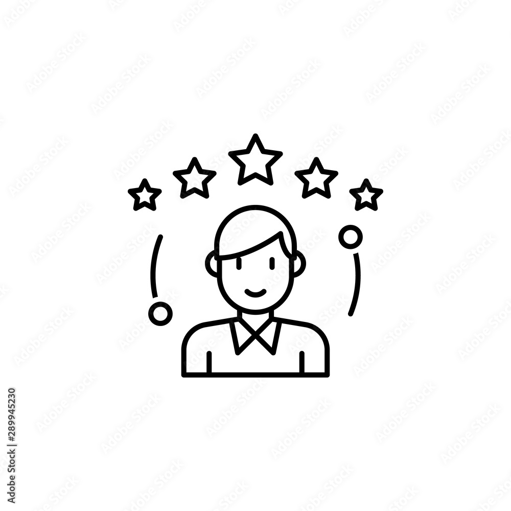 Rating icon. Element of interview icon Rating icon. Element of interview icon
