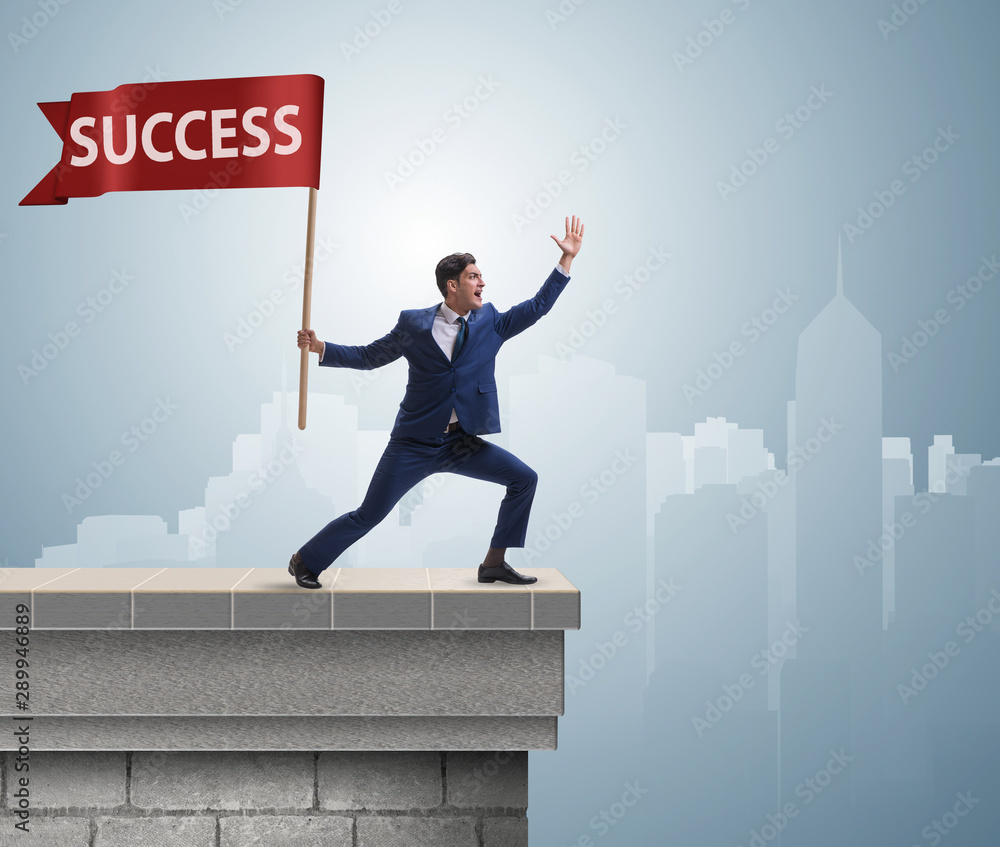 Businessman in success business concept Businessman in success business concept