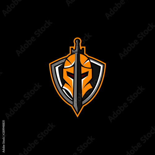 Knights Badge Logo Design Vector