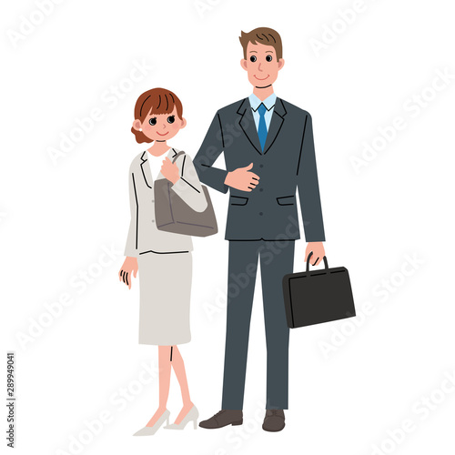 ビジネススーツの男女 人物 全身 イラスト Stock Vector Adobe Stock ビジネススーツの男女 人物 全身 イラスト Stock Vector Adobe Stock