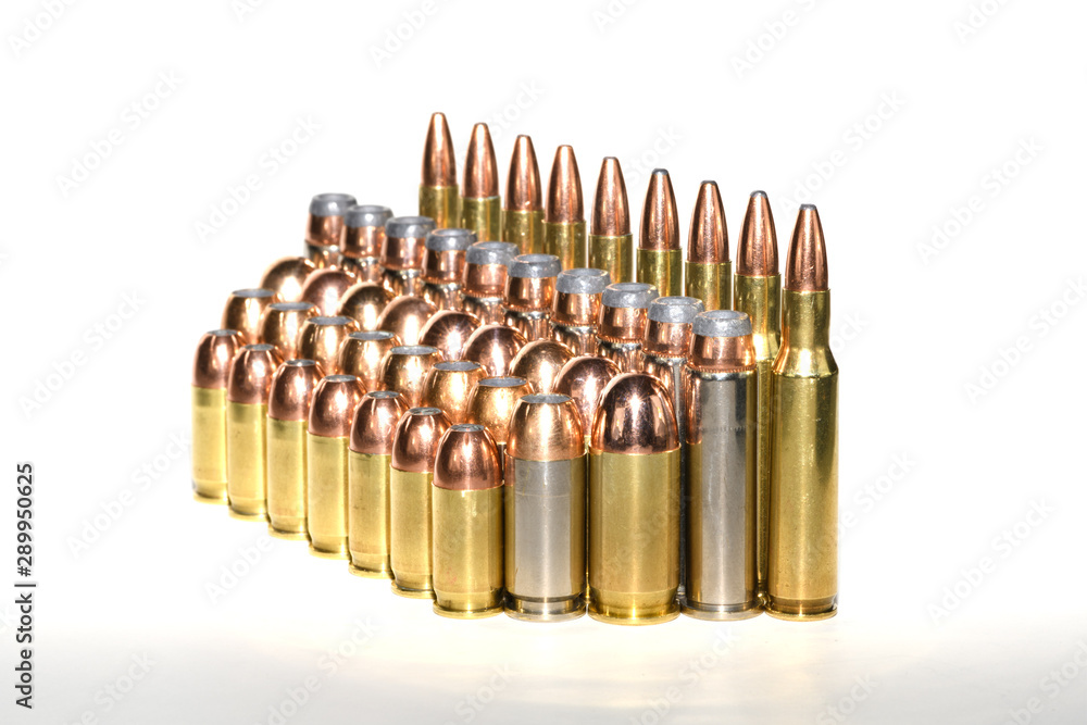Various bullets in rows with white background Various bullets in rows with white background