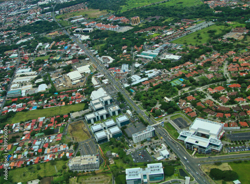 Aerial view of Santa Ana, Costa Rica including Forum, Terrazas de Lindora, and Bosques de Lindora