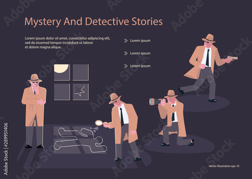 Landing page templates for Detective blog