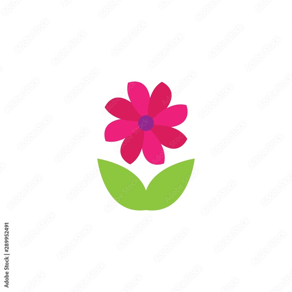 flower logo template vector icon illustration
