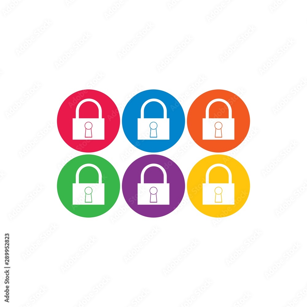 Security logo template vector icon illustration Security logo template vector icon illustration