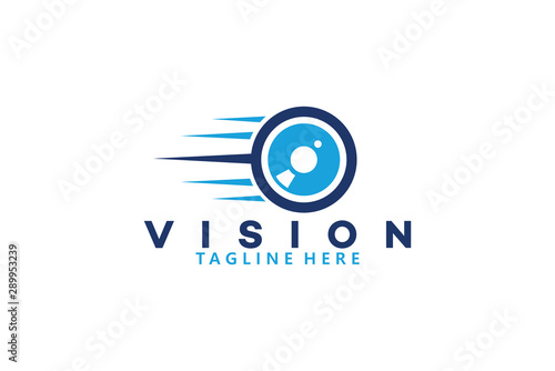 vision logo icon vector isolated