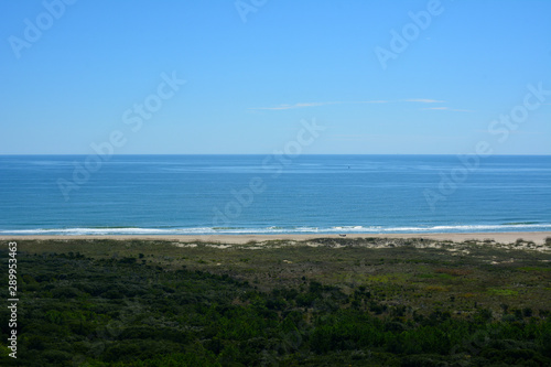 View of Hatteras Island Beach from the top of Cape Hatteras Lighthouse