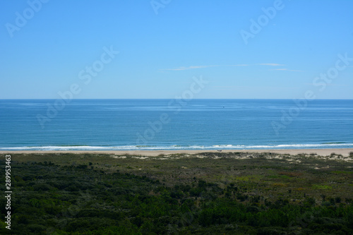 View of Hatteras Island Beach from the top of Cape Hatteras Lighthouse photo