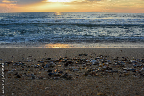 Sunrise over the Atlantic ocean as seen from Rodanthe on the Outer Banks of North Carolina